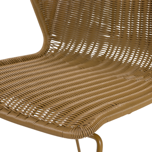 WOOOD tuinstoelen Wings - Honinggeel - Kunststof - 78x55x54 - Set van 2