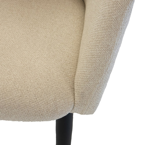 Giga Meubel Eetkamerstoel Ellis - Stof - Beige - Set van 2 - vtwonen shop