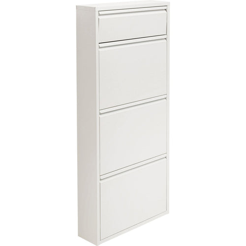 Kare Design Schoenenkast Caruso - wit - 3+1 laden