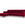 Cosmopolitan Design linker hoekbank Bali 5-zits, flueel, rood - 185x293x75cm