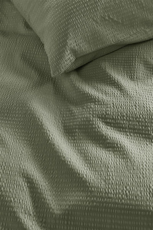 Beddinghouse Summer dekbedovertrek - Effen - Lits-jumeaux - 240x200/220 - Green - vtwonen shop