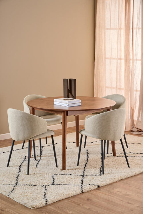 Rebellenclub Eetkamertafel Kristiansand - ø115 cm - Walnoot