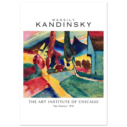 Artfulprints  Wassily Kandinsky - Two poplars   poster A4 21x29.7 cm