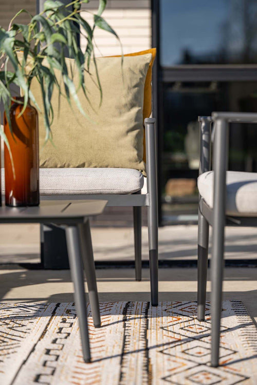 Morella loungeset - 4-delig - carbon black - valley sand - vtwonen shop