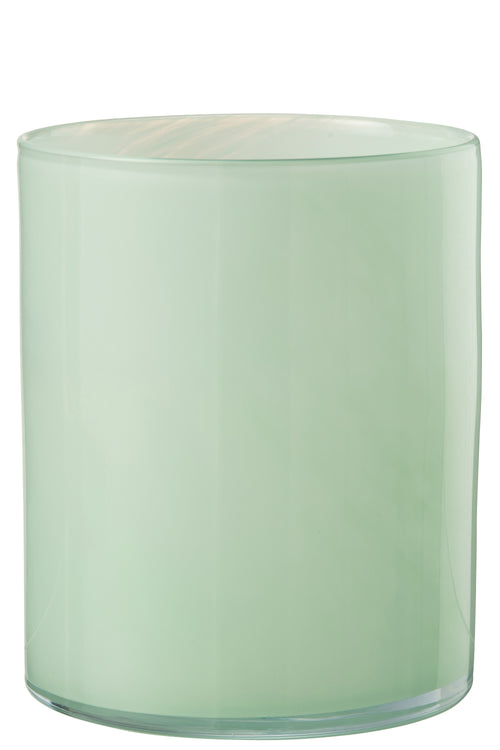 J-Line windlicht Jade - glas - lichtgroen - large - vtwonen shop