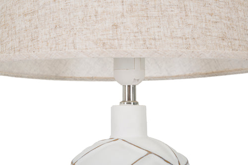 Mauro Ferretti tafellamp - Ø 35x60 cm - wit/beige