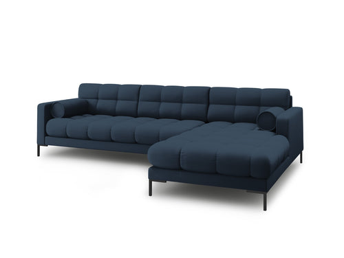 Cosmopolitan Design rechter hoekbank Bali 5-zits, structurele stof, blauw - 185x293x75cm