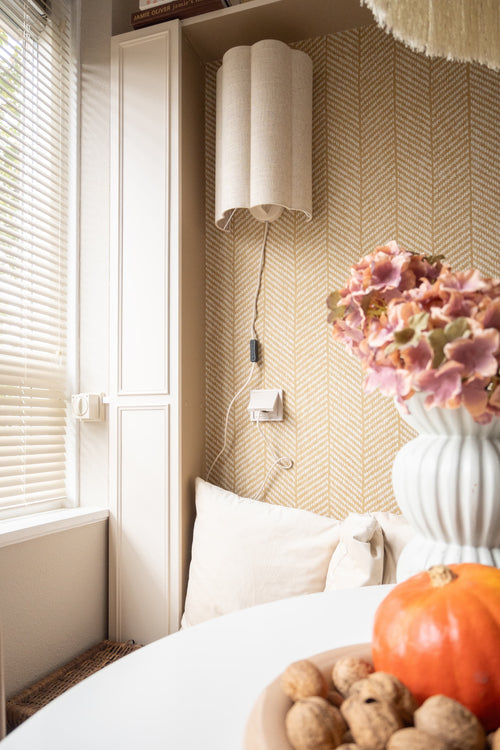 vtwonen wandlamp FRINGE - naturel - 26x15x40cm - vtwonen shop