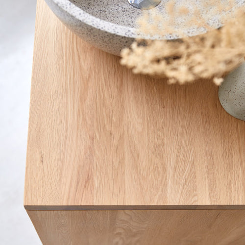 Tikamoon Massief eikenhouten badmeubel 60 cm - Naturel - vtwonen shop