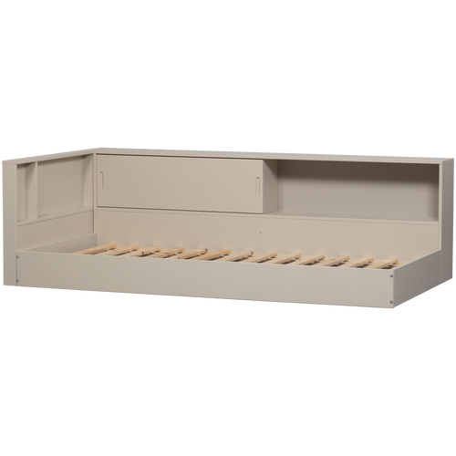 WOOOD hoekbed links/rechts Carter - Grenenhout - Dust/Beige - 90x200