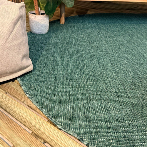 Rond buitenkleed Tone groen - Interieur05 - 200 x 200 cm - vtwonen shop