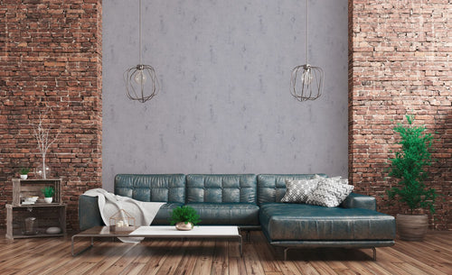 Livingwalls behang betonlook donkergrijs - 53 cm x 10.05 m - AS-379036