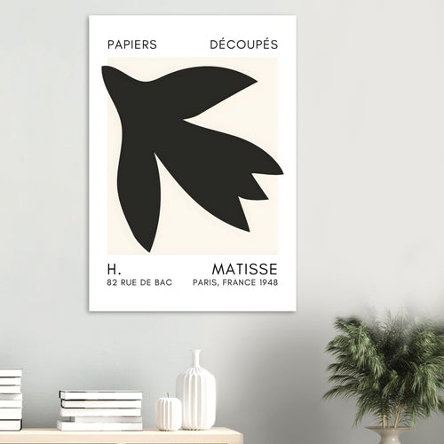 Artfulprints  Matisse – Shapes in the air black   poster 50x70 cm - vtwonen shop