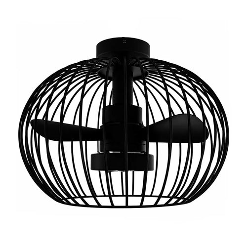 Ylumen plafondventilator Wire - 1 lichts - 40  x 31   cm - zwart