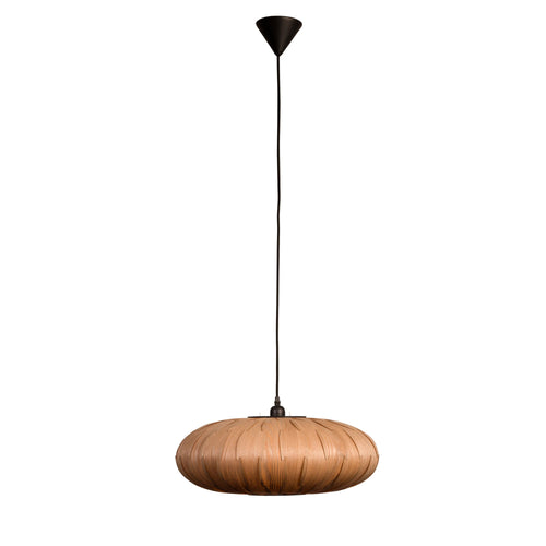 Dutchbone Bond Hanglamp Ovaal 50 cm Hout Naturel - vtwonen shop