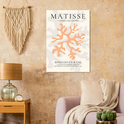 Artfulprints  Matisse – Orange coral   poster A4 21x29.7 cm - vtwonen shop