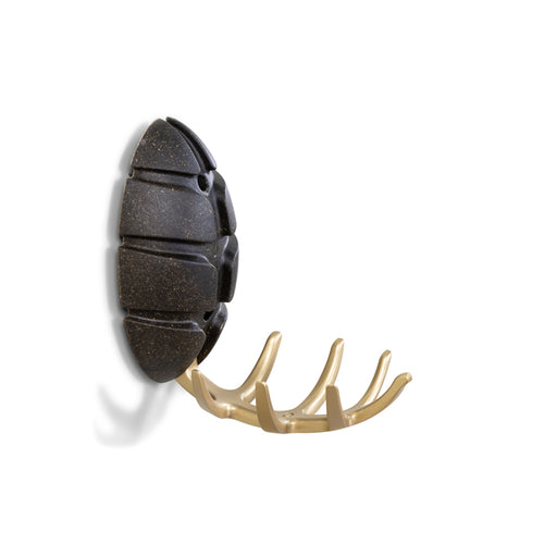 Spinder Design kapstok Bio Bug - Bio / Goud - 7 haken
