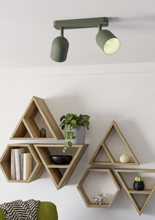 EGLO spot Tilston - 28 cm - groen - vtwonen shop