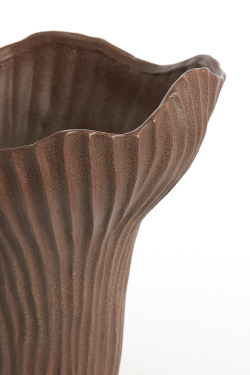 Light & Living vaas MORABA - 26x25.5x31cm - bruin