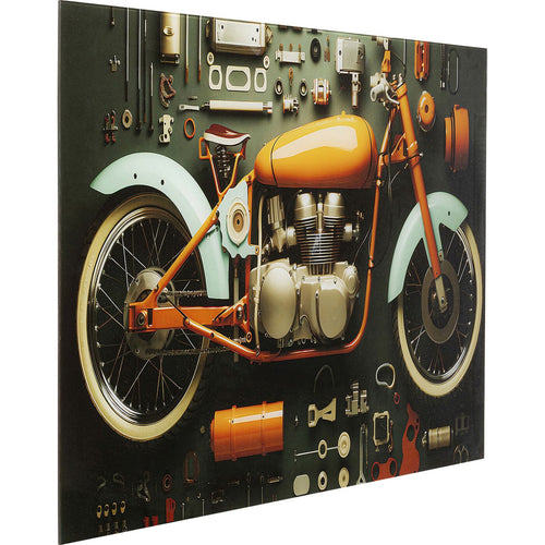 Kare Design Wandfoto garage motor 80x60cm