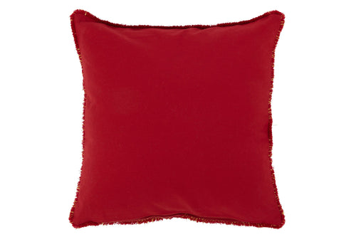 J-Line kussen Boom - textiel - rood/goud