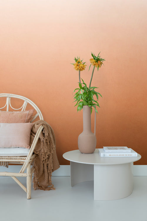 ESTAhome fotobehang kamerhoog dip dye kleurverloop warm oranje - 200 x 279 cm - 159448 - vtwonen shop