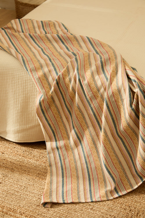 Calma House Plaid Vedra - Mosterd - 120x180