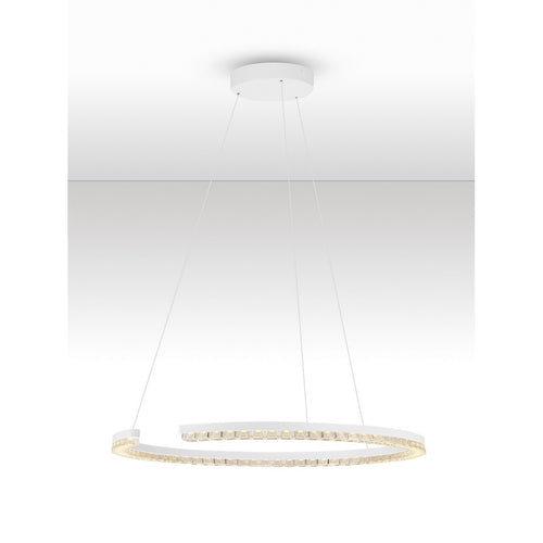 Nova Luce GREAMY Geïntegreerde LED-hanglamp voor plafond, zandwit, Triac dimbaar, 30W, 1950lm, 3000K