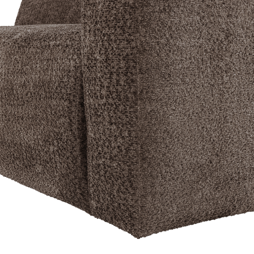 WOOOD 1,5-zits bank arm rechts Mojo Base - Wollig - Bruin - 74x145x97