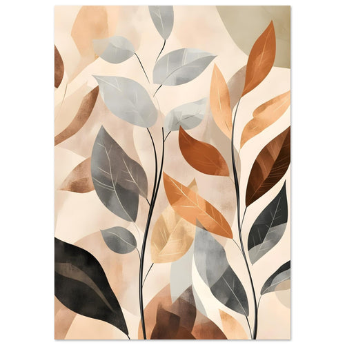 Artfulprints  Boho – Autumn leaves   poster A4 21x29.7 cm - vtwonen shop