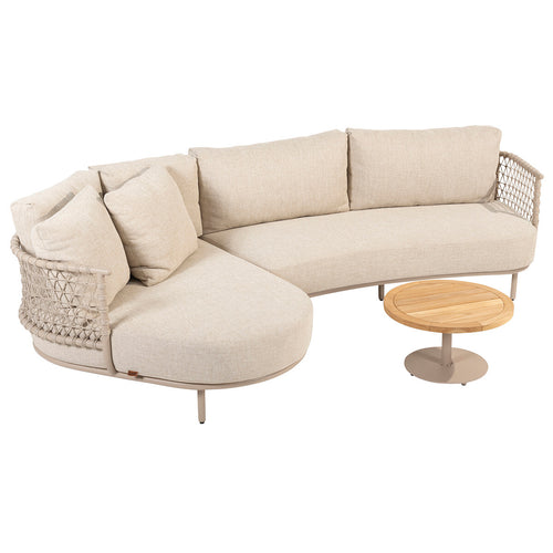 4 Seasons loungeset Sardinia latte kleurig - 3-delig - vtwonen shop
