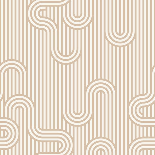 ESTAhome behang grafische lijnen warm beige en wit - 50 x 900 cm - 131023 - vtwonen shop