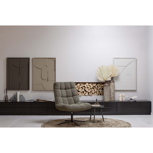 WOOOD tv-meubel Finca - Grenen - Zwart - 40x100x40