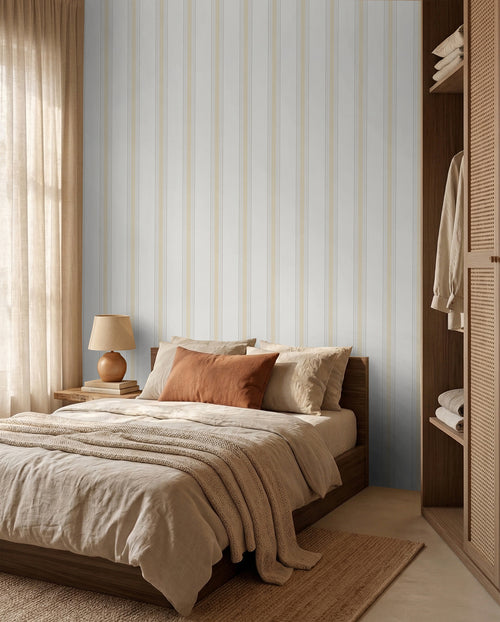 Sanders & Sanders behang strepen geel en beige - 53 cm x 10 m - 640207