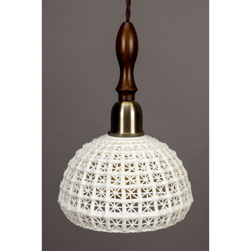 Dutchbone Poppy Hanglamp Breed - Grijs - vtwonen shop