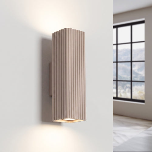 Sollux Lighting Wandlamp RAYO 20 taupe - 6x8x20cm