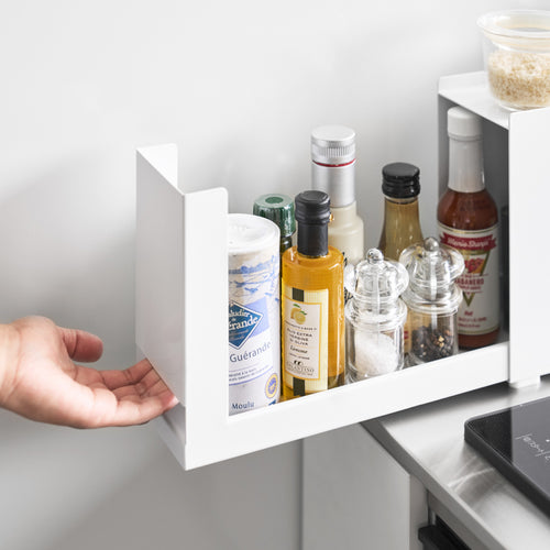 Yamazaki Tower Kruidenrek compact uitschuifbaar - Wit