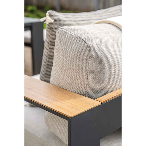 Garden Impressions lounge dining set Malakka valley sand - light teak look - 5-delig - vtwonen shop