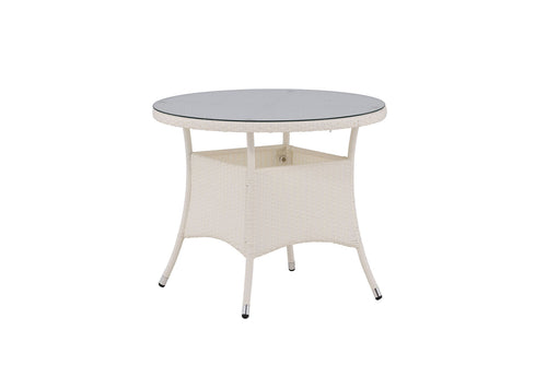 Rebellenclub Ronde Tuintafel Mykon - ø90cm - Wit - vtwonen shop