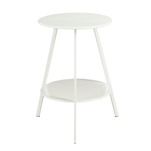 Mica Decorations Seatle Bijzettafel Rond voor Buiten - Koffietafel - Salontafel Buiten - Ook als Plantentafeltje of Plantenstandaard - Metaal - 58 x