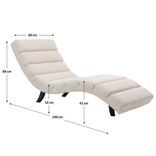 Kare Design Ligstoel Balou creme - vtwonen shop