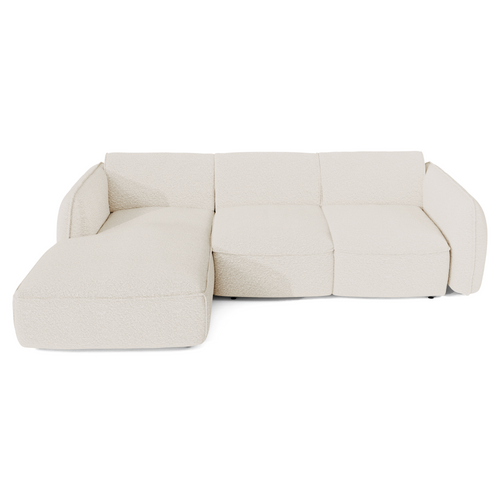 Sia Home slaapbank LIVIA - Bouclette stof - Crème - 274cm