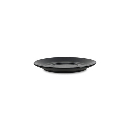 Bonbistro - Schotel 16,5cm voor kop 28cl zwart Barista - Set van 6