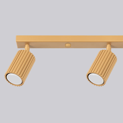Sollux Lighting Plafondlamp KARBON 4L goud - 81x6,5x16,5cm