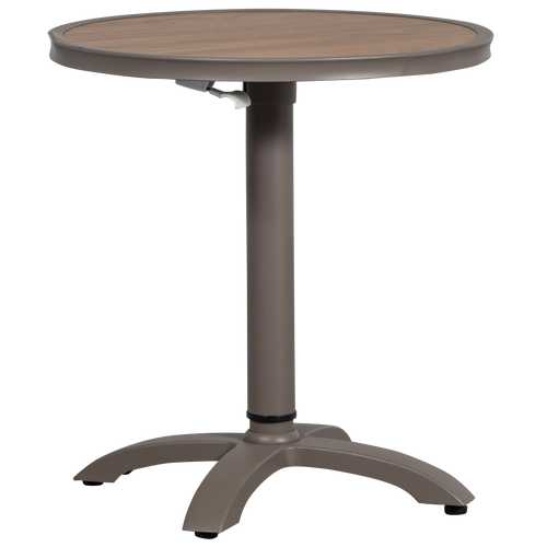 WOOOD tuin bartafel Jeppe hoogte verstelbaar - Aluminium - Bruin/Grijs - vtwonen shop