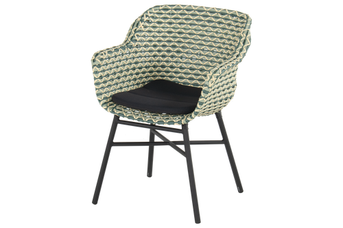 Hartman Tuinstoel Delphine - Groen Wicker - Zithoogte 43cm - vtwonen shop