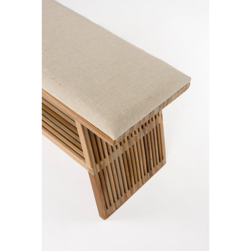 Housecraft Living Djia Bankje Teak Hout - Bruin - vtwonen shop