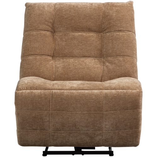WOOOD relaxfauteuil elektrisch Hein - Geweven Ribstof - Lichtbruin - vtwonen shop