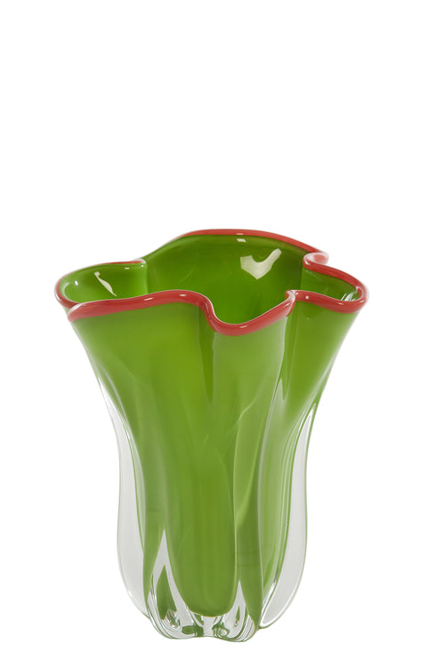 Light & Living vaas KAZUNO - Ø22x27cm - groen