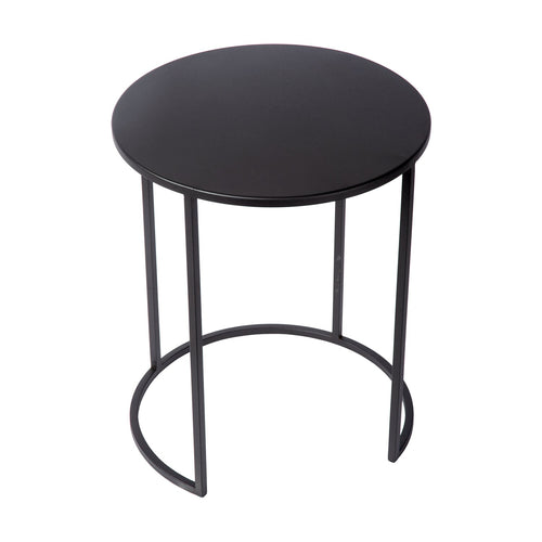 Atmooz bijzettafel Vibor - zwart - Ø 40 x H 49 cm